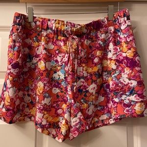 Lily White Floral Shorts